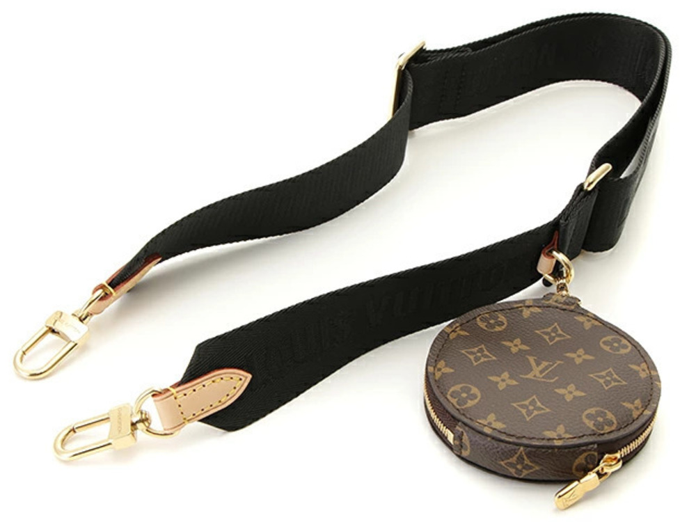 LOUIS VUITTON Shoulder Strap Monogram Noir Black HU